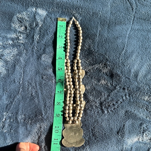 vintage Turquoise and silver blossom native Necklace - Picture 15 of 16